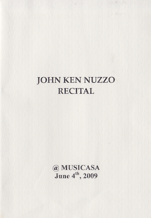 ジョン・健・ヌッツォ リサイタル 2009